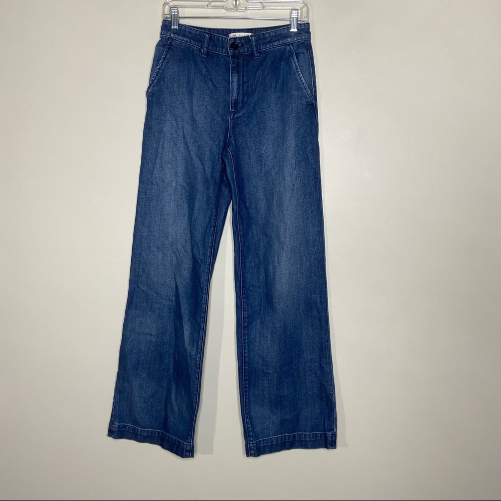 Madewell Wide Leg Dark Wash Jeans 27